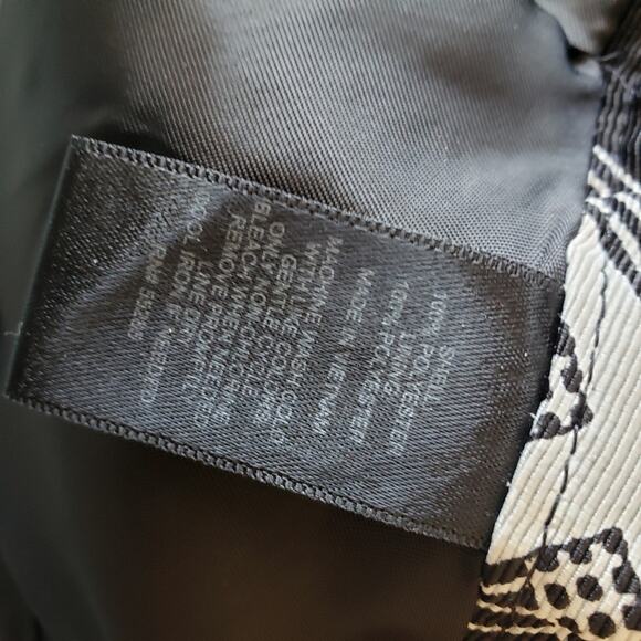 Women's full midi skirt black white Express size 8 - Picture 5 of 7